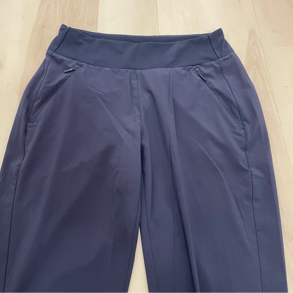 Athleta Soho Joggers Women's 4 Activewear Athleisure Navy Blue Zipper Pockets - Picture 4 of 14